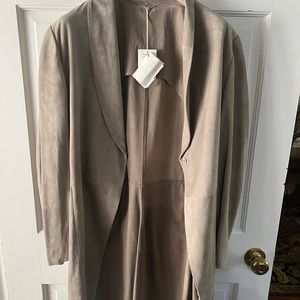 Brunello Cucinelli Suede Jacket, size 50, never worn, new with tags